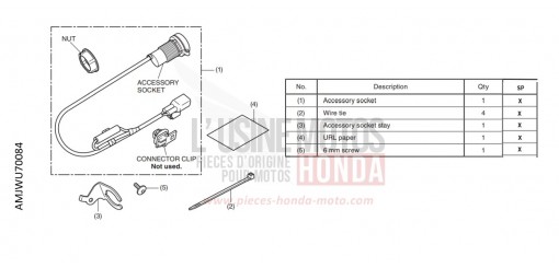 KIT,ACC SOCKET CB500FAN de 2022